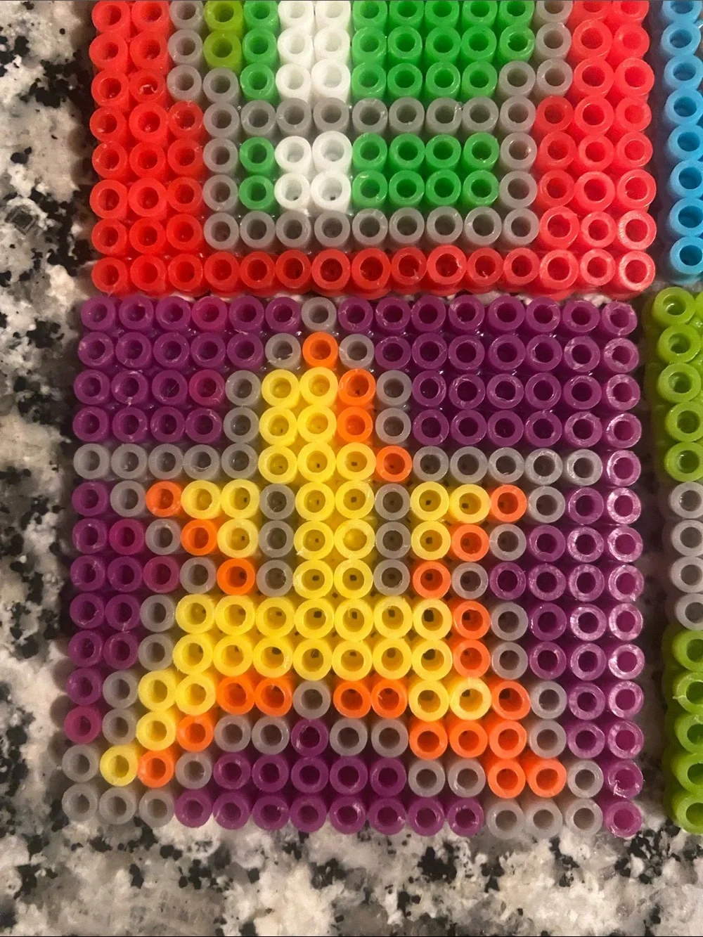 Handmade Super Mario characters perler bead coasters set of 4